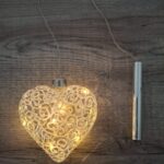Deko Herz mit Lichtern