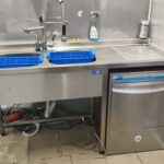 Küche Spüle doppel B 160 cm H 90 T60