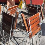 Terrasse Tische und Stühle