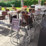 Terrasse Tische und Stühle