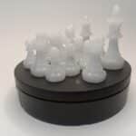 Schachbrett aus Epoxidharz mit Stranddeko